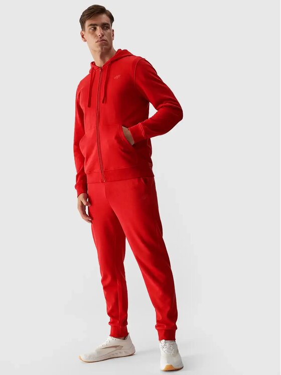 4F 4F Bluza 4FWMM00TSWSM1466 Pomarańczowy Regular Fit