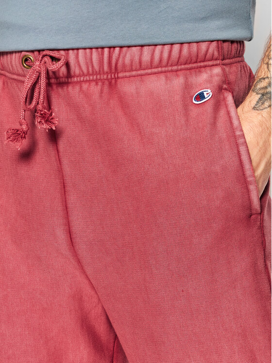 Champion Champion Spodnie dresowe Acid Wash Minimal 217242 Czerwony Custom Fit