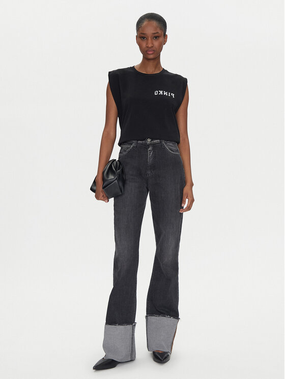 PINKO PINKO T-shirt 104268 A2C0 Crna Regular Fit