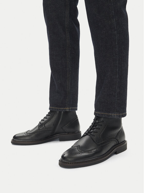 GINO ROSSI Gino Rossi Schnürschuhe EO-Y51-451-AB102 Schwarz