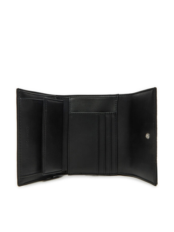 Calvin Klein Calvin Klein Portafoglio piccolo da donna Ck Daily Medium Trifold_Mono K60K612841 Nero