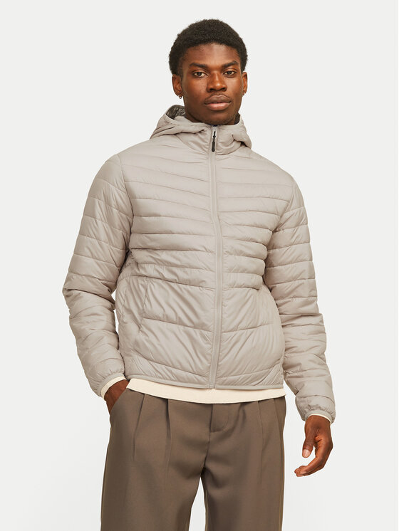 Jack&Jones Zimné bundy Estate 12256983 Sivá Regular Fit