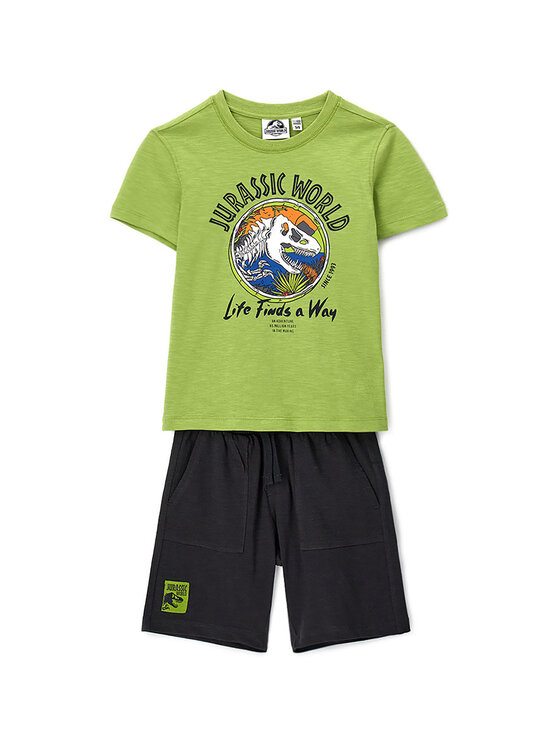 Original Marines Original Marines Set T-Shirt und Shorts DFPV2270CM Grün Regular Fit
