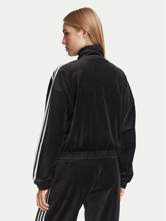 adidas adidas Bluza Velour LG4297 Czarny Loose Fit