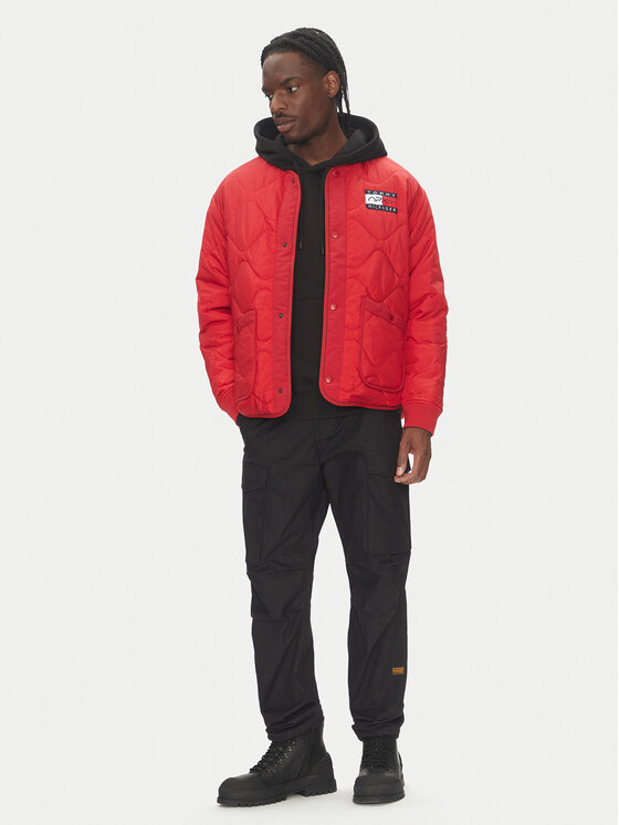 Tommy Hilfiger Tommy Hilfiger Bunda pro přechodné období F1 Movie MW0MW41369 Červená Regular Fit