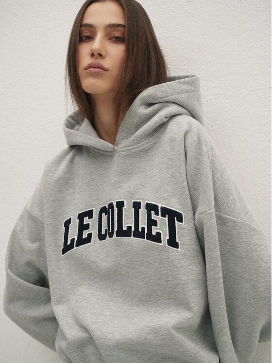 Le Collet Le Collet Bluza LEYA Szary Oversize