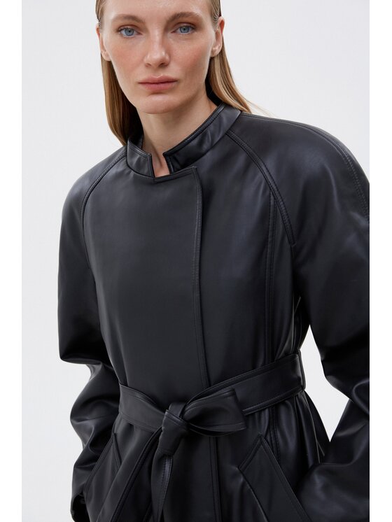 Estro Estro Cappotto ER00115602 Nero Loose Fit