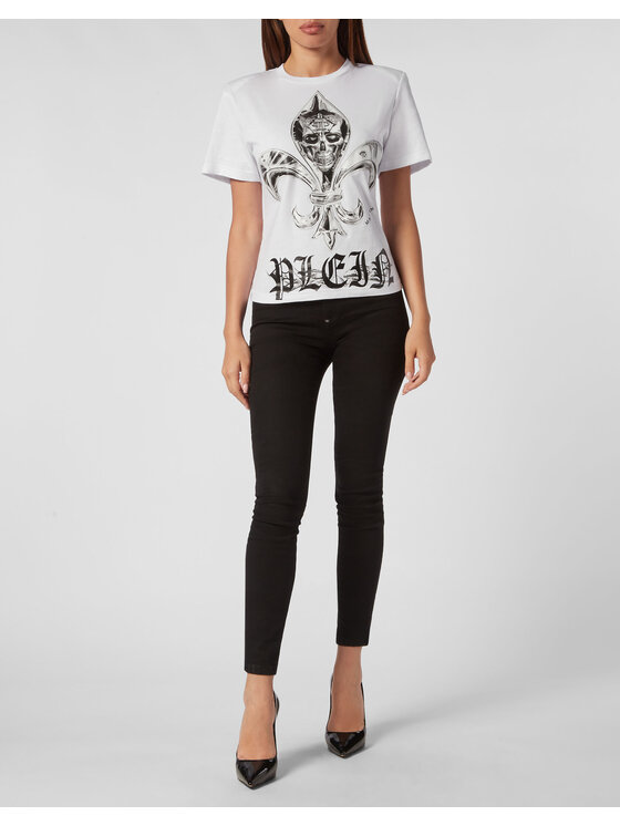 PHILIPP PLEIN PHILIPP PLEIN T-Shirt 2305 Biały Regular Fit