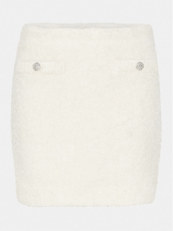 Gestuz Gestuz Fustă tip creion Yalana 10908760 Écru Relaxed Fit