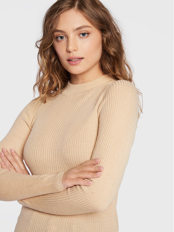 Brave Soul Brave Soul Džemper LK-248RIGBYI Bež Slim Fit
