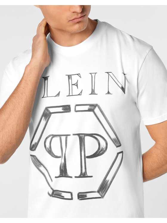 PHILIPP PLEIN PHILIPP PLEIN T-Shirt 24647 Biały Regular Fit