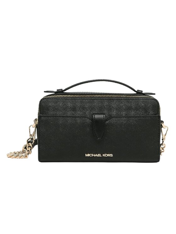 MICHAEL Michael Kors MICHAEL Michael Kors Kabelka TOREBKA SKÓRZANA JET SET ITEM Černá
