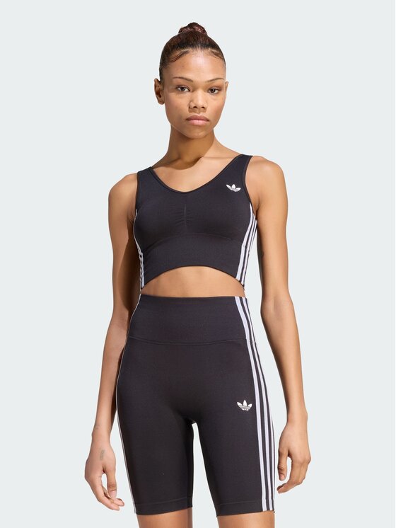 adidas adidas Sport-BH Essentials 3 Stripes Seamless Bralette KZ4109 Schwarz