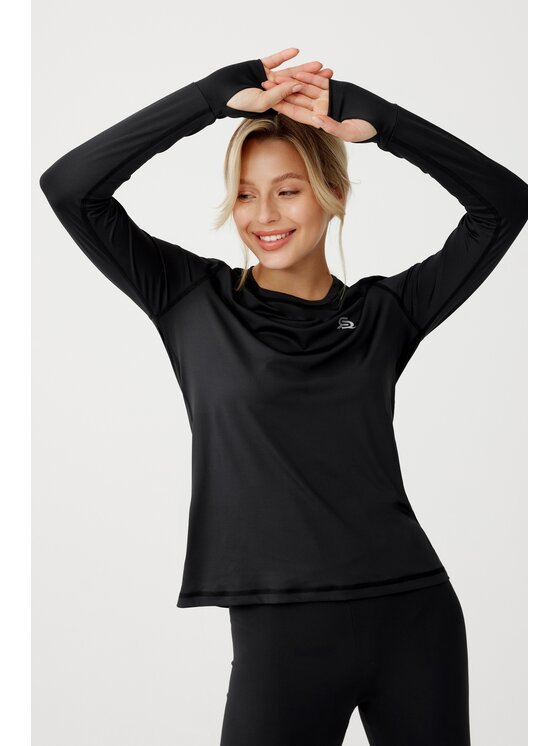 ROUGH RADICAL ROUGH RADICAL Maglietta tecnica FUN LS Nero Regular Fit