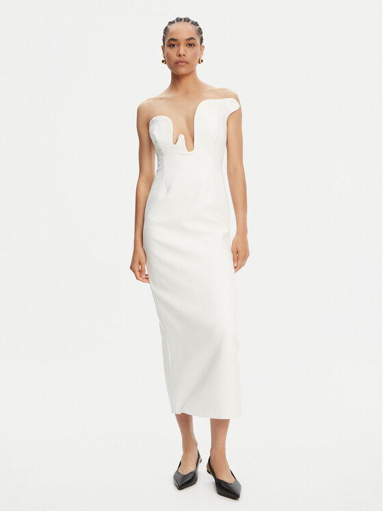 BARDOT BARDOT Kokteiļkleita Rosalyn 59733DB Balts Regular Fit