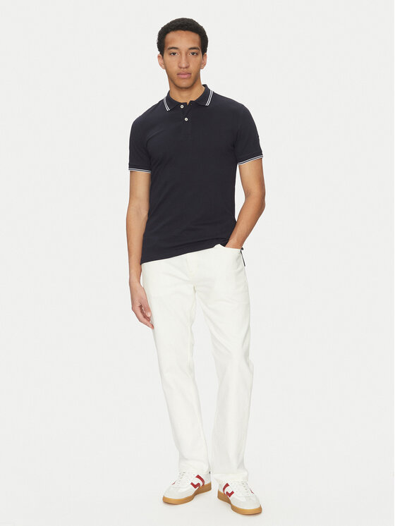 Geox Geox Polo M5510R T3236 F1624 Granatowy Regular Fit