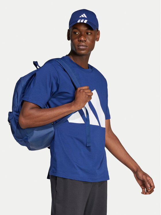 adidas adidas T-shirt Essentials Big Logo JE8940 Tamnoplava Regular Fit