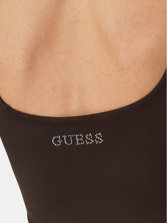 Guess Guess Боди V6YP17 K4709 Тъмнокафяв Regular Fit