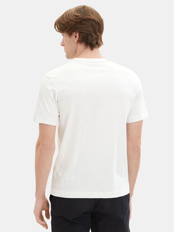 Tom Tailor Tom Tailor T-Shirt 1037735 Bílá Regular Fit