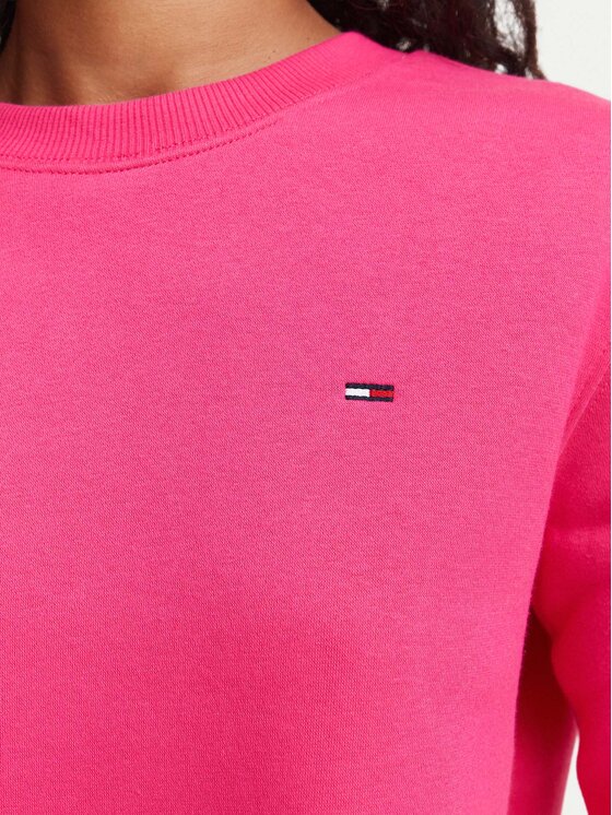 Tommy Jeans Tommy Jeans Pulóver Flag DW0DW19959 Rózsaszín Regular Fit