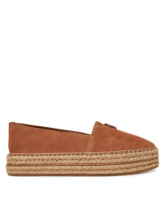 Tommy Hilfiger Tommy Hilfiger Espadrilles Suede Platform Espadrille FW0FW08586 Barna