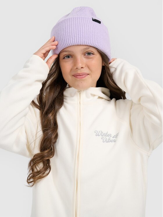 4F 4F Felpa di pile 4FJRAW25TFLEF444-11S Bianco Oversize