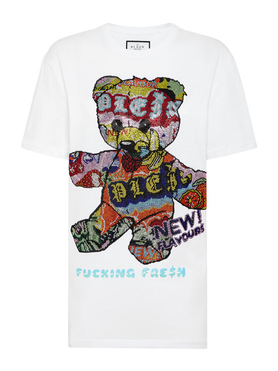 PHILIPP PLEIN PHILIPP PLEIN T-Shirt 15413 Biały Over Fit