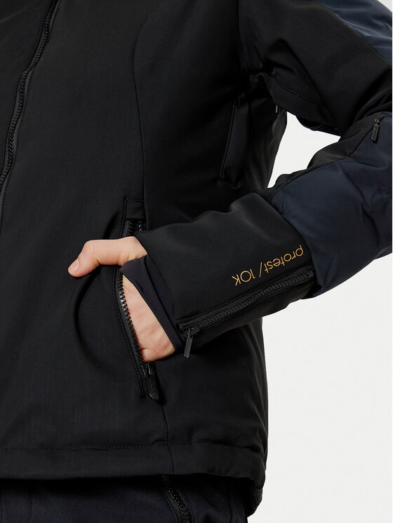 Protest Protest Kurtka narciarska Mercury 6610144 Czarny Slim Fit