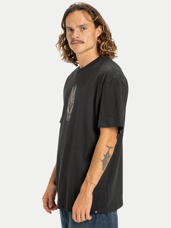 DC Shoes DC Shoes Marškinėliai Burn Out EDYZT04356 Juoda Regular Fit