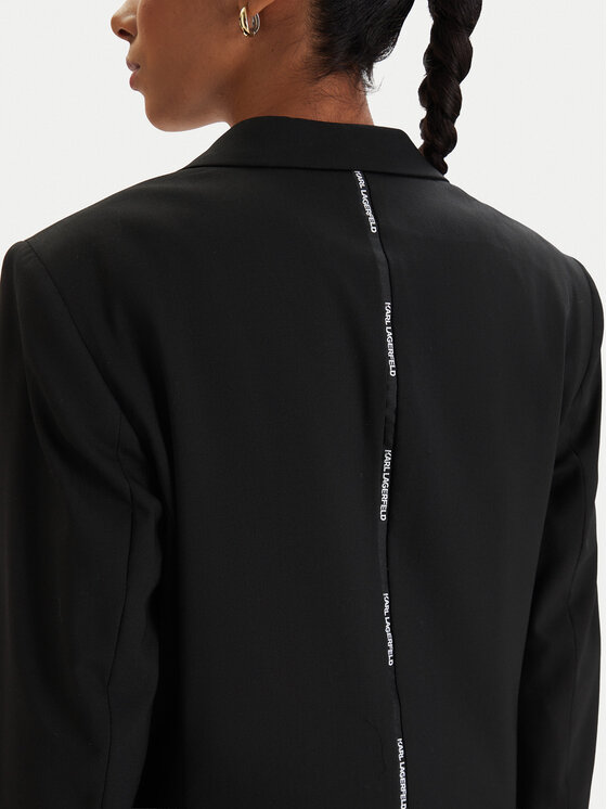 KARL LAGERFELD KARL LAGERFELD Zakó B1W14012 Fekete Relaxed Fit