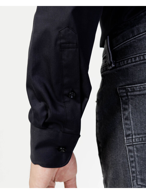 Selected Homme Selected Homme Πουκάμισο SLHREGETHAN SHIRT LS CLASSIC B NOOS Μαύρο Classic Fit