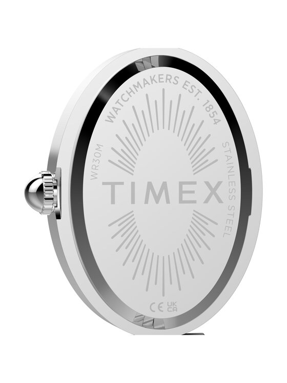 Timex Timex Zegarek TW2Y86000 Srebrny