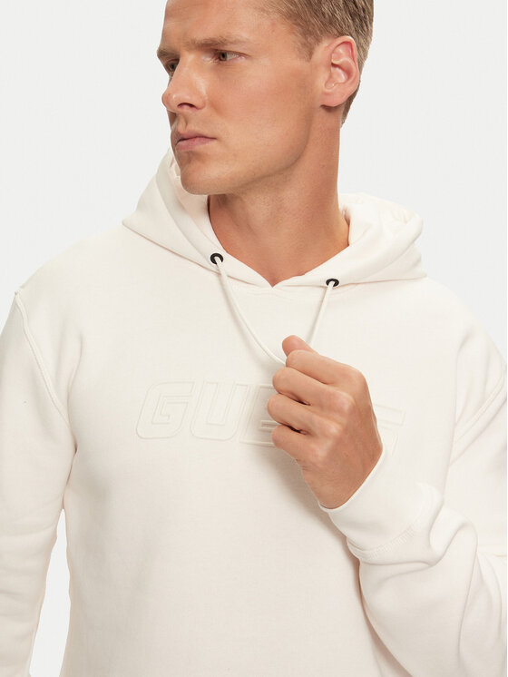 Guess Guess Felpa Aldwin Z4YQ12 K9V31 Écru Regular Fit