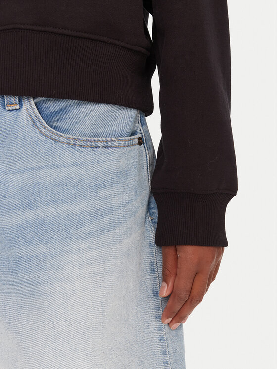 Tommy Jeans Tommy Jeans Світшот Silver Script DW0DW21961 Чорний Regular Fit