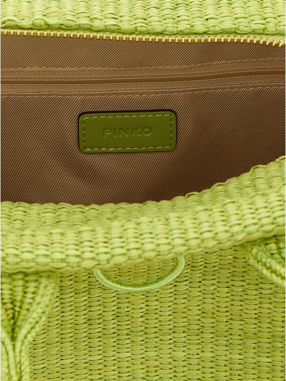 PINKO PINKO Torebka Bicolor Polypropylene Tote Zielony