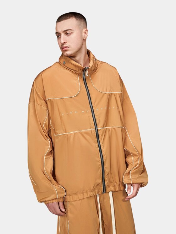 MADE BY SOCIETY MADE BY SOCIETY Kurtka anorak Hanorac Vortex Onyx Layer -H17105 Brązowy Basic Fit