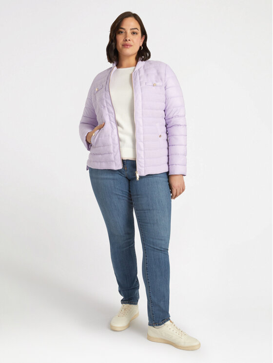 Fiorella Rubino Fiorella Rubino Giubbotto piumino F384T001273N009 Viola A-Line Fit