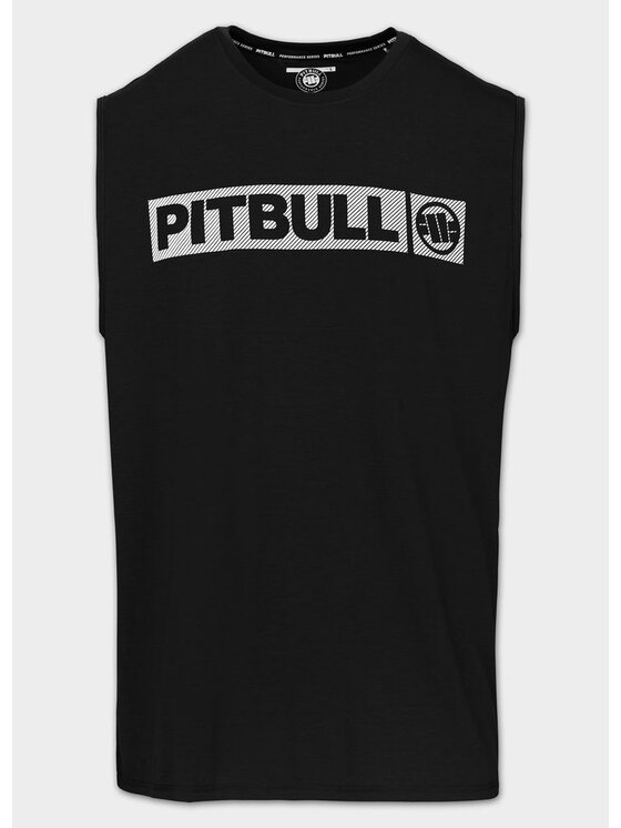 PITBULL PITBULL Koszulka techniczna Casual Sport HILLTOP Czarny Regular Fit