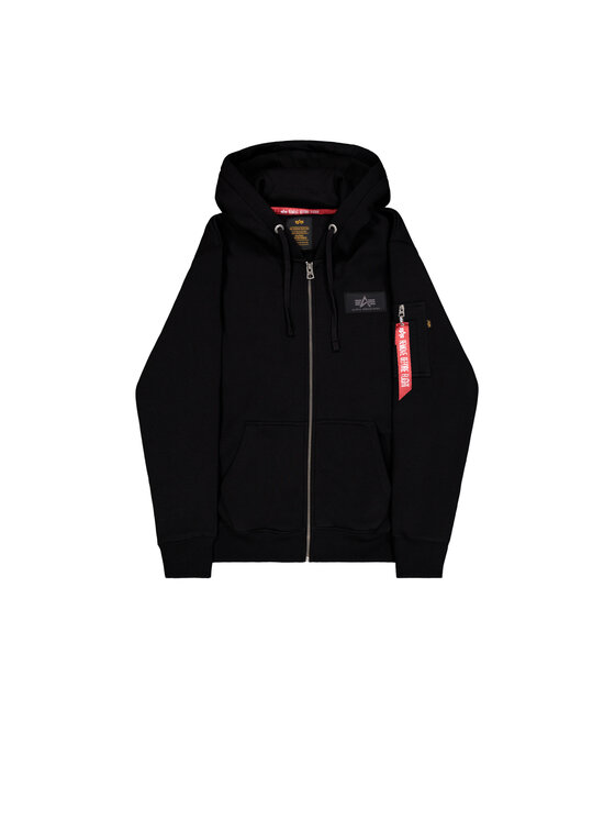 Bluza, rozmiar XXXL, Czarny, Back Print Zip Hoodie