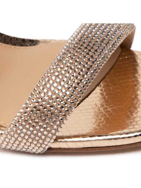 MICHAEL Michael Kors Sandały Carrie Sandal 40T2CEMS1M Złoty
