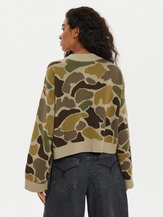 Vans Vans Džemper Cammile VN000HQ5D Zelena Loose Fit