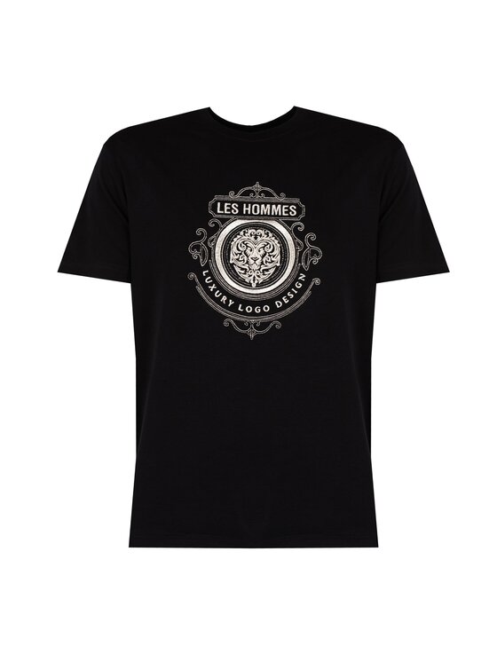 Les Hommes Les Hommes T-shirt LBT1027700E Nero Regular Fit