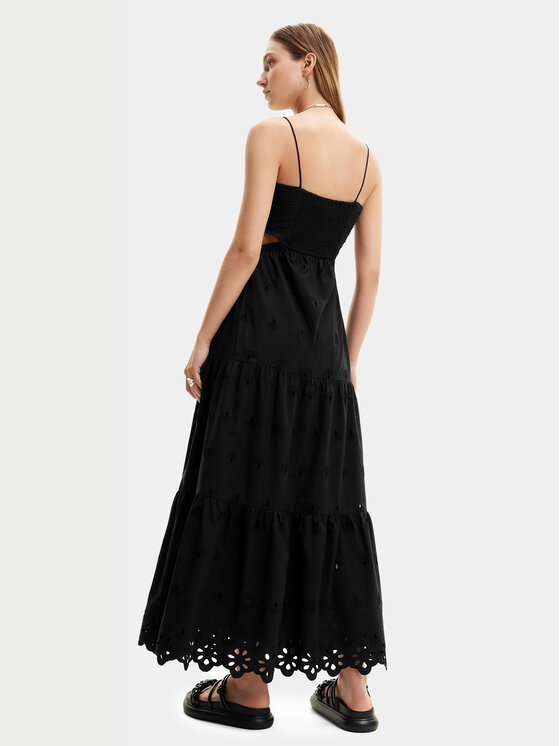Desigual Desigual Rochie de vară Malver 24SWVW12 Negru Regular Fit
