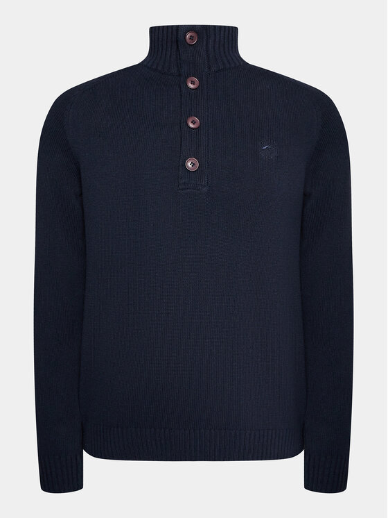 INDICODE Sveter Yosevally 35-719 Tmavomodrá Regular Fit
