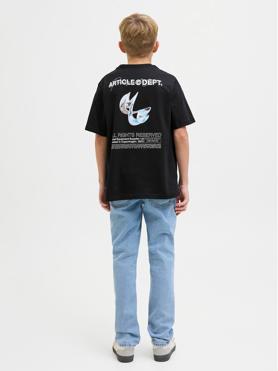 Jack & Jones Junior Jack & Jones Junior T-Shirt Dynamic Dust 12274677 Czarny Loose Fit