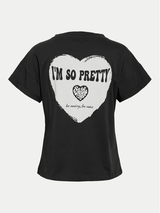 Noisy May Noisy May T-shirt Gaby 27032954 Crna Regular Fit