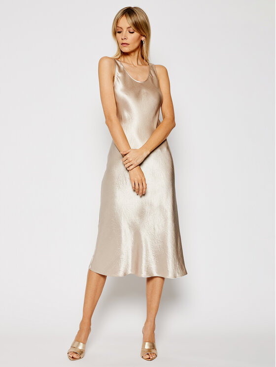 Max Mara Leisure Max Mara Leisure Koktejlové šaty Talete 32210116 Béžová Regular Fit
