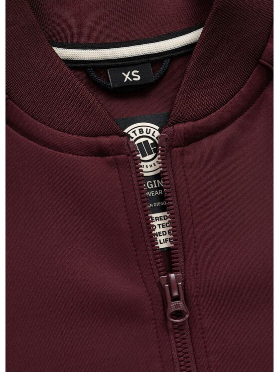 PITBULL PITBULL Bluza VERONA Bordowy Regular Fit