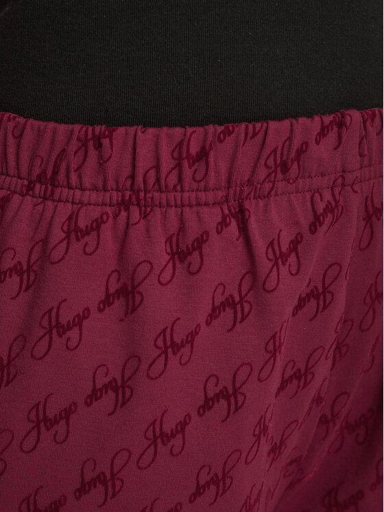 HUGO HUGO Spodnie dresowe Flokky 50566682 Czerwony ciemny Regular Fit