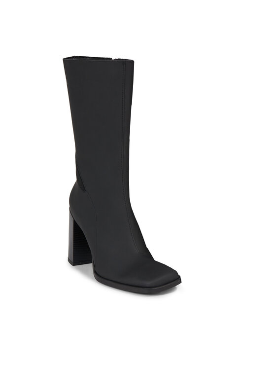 Calvin Klein Jeans Calvin Klein Jeans Μποτάκια Heel Zip Boot Lth Wn YW0YW01113 Μαύρο